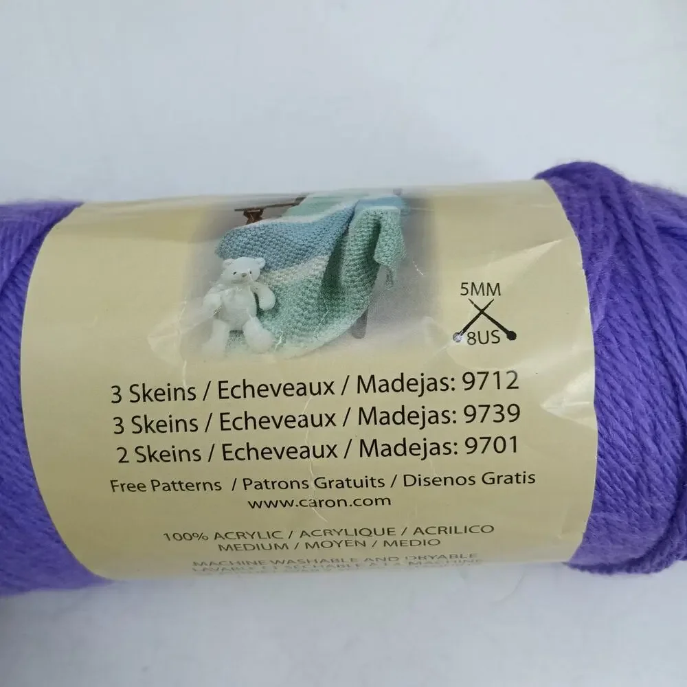 7X Caron Simply Soft Acrylic Worsted Weight Yarn Skein